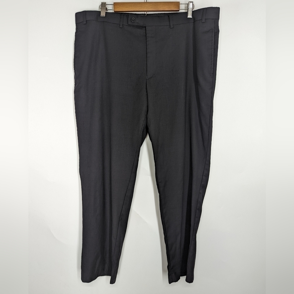 Men's CALVIN KLEIN Wool Flat Front Dress Pants